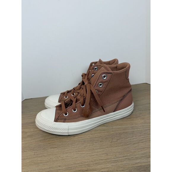 Converse Women's Size 7 Brown Chuck Taylor All Star Patchwork Sneakers Shoes - Picture 7 of 13